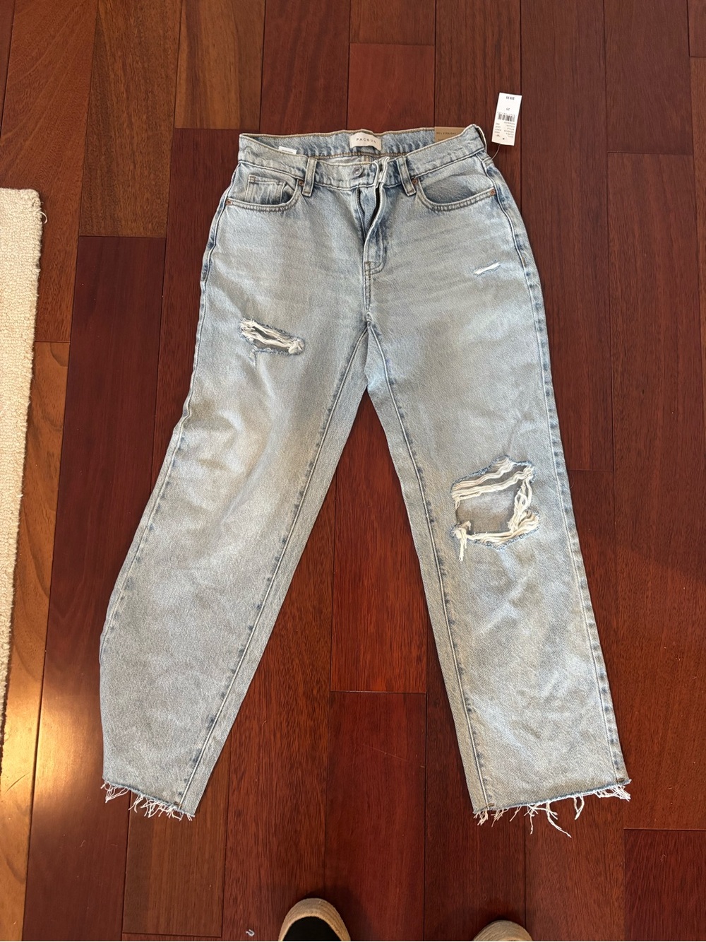 Light Blue Distressed Women's Jeans - pac sun style Kennedy size 25